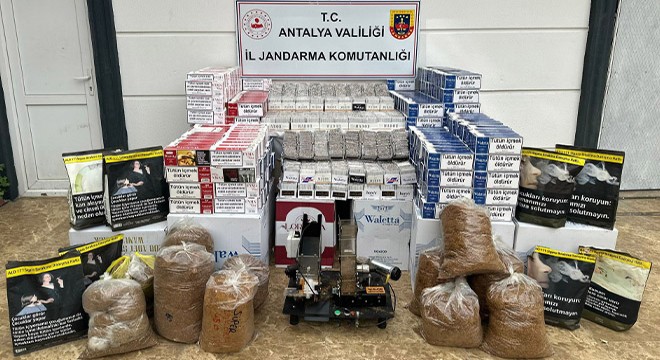 Antalya da jandarmadan kaçak tütün mücadelesi