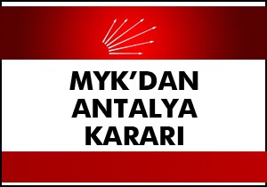 MYK nın Antalya kararı