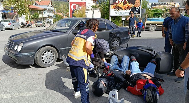 Ağlasun da kaza: 2 yaralı