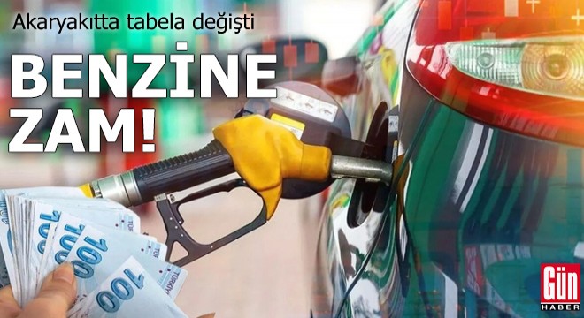 Akaryakıtta tabela değişti: Benzine zam