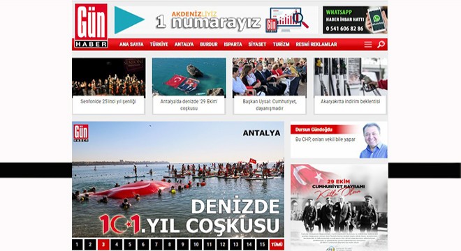 Antalya Ticaret ve Sanayi Odası (ATSO) Cumhuriyet Bayramı banneri