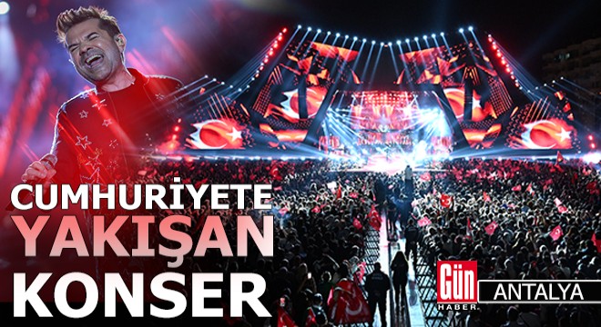 Antalya da cumhuriyete yakışan konser