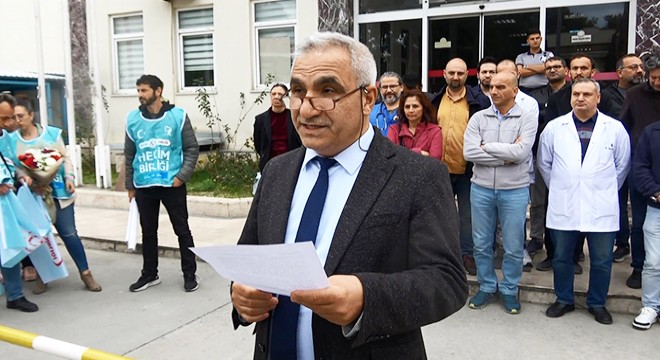 Antalya da doktora darp sonrası hastanede iş bırakma eylemi