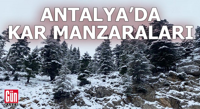 Antalya da kar manzaraları