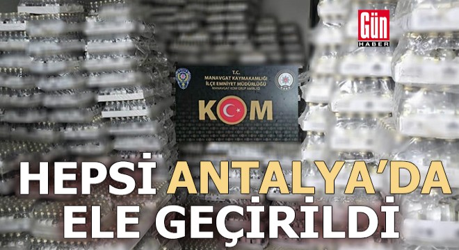 Antalya da polisten kaçakçılık operasyonu