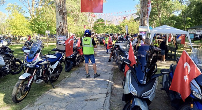 Burdurlu motosikletliler Muğla da festivale katıldı