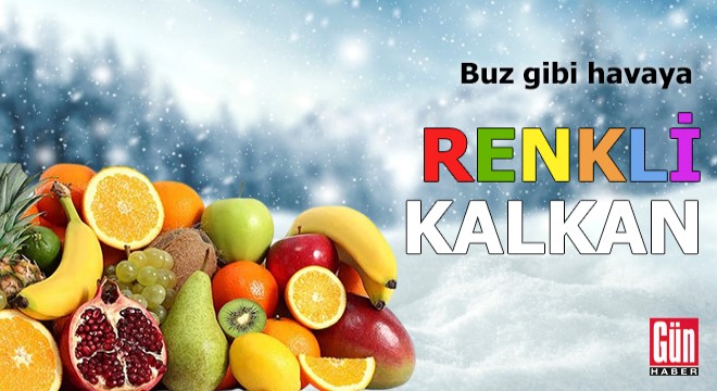 Buz gibi havaya renkli kalkan