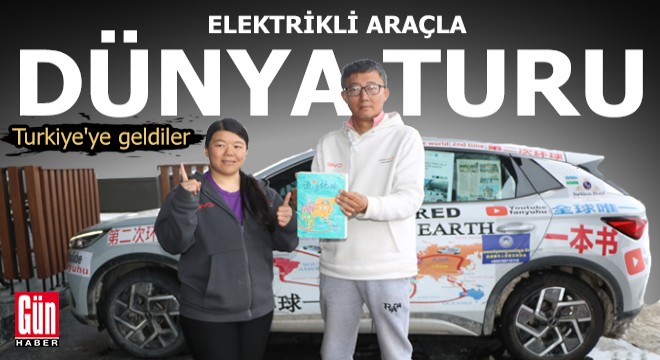 Çinli çift, elektrikli araçlarıyla çıktıkları dünya turunda 83 ülke gezdi