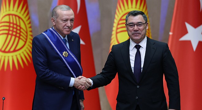 Cumhurbaşkanı Erdoğan a Manas Nişanı takdim edildi