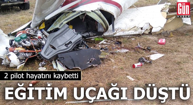 Eğitim uçağı düştü, 2 pilot hayatını kaybetti