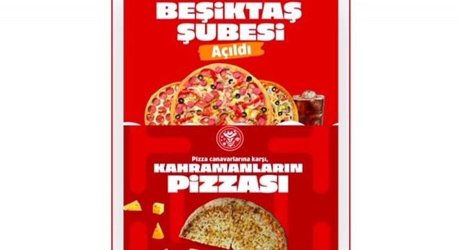 HERO’S PIZZA Beşiktaş açıldı!