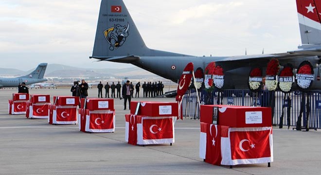 Helikopter kazası şehitleri, törenle memleketlerine uğurlandı