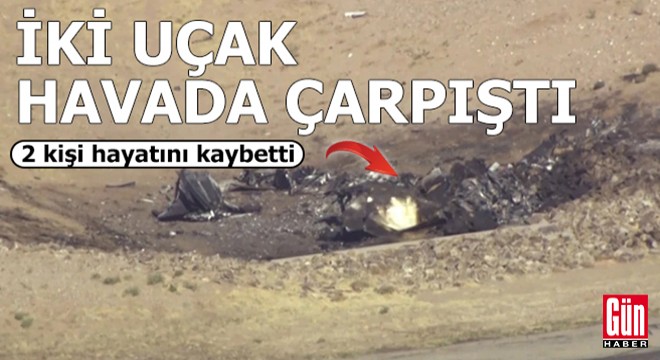 İki küçük uçak havada çarpıştı: 2 kişi hayatını kaybetti