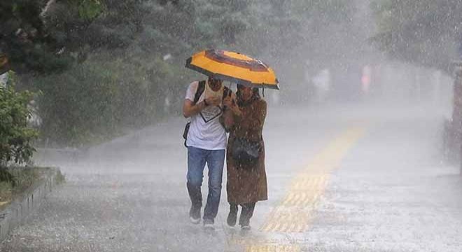 Meteoroloji den  sağanak yağış  uyarısı