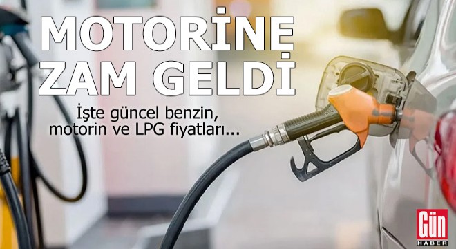 Motorine zam geldi, tabela değişti