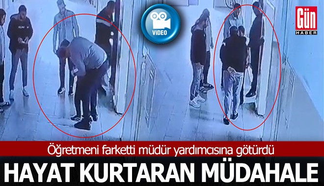 Müdür yardımcısından hayat kurtaran müdahale