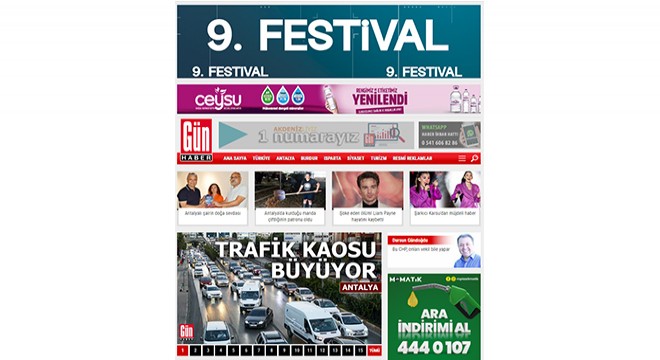 Muratpaşa Belediyesi, Kaleiçi Old Town Festivali duyuru banneri