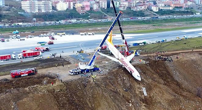 Pistten çıkıp, deniz kenarında duran uçağın davası düştü