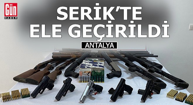 Serik te ruhsatsız silah operasyonu