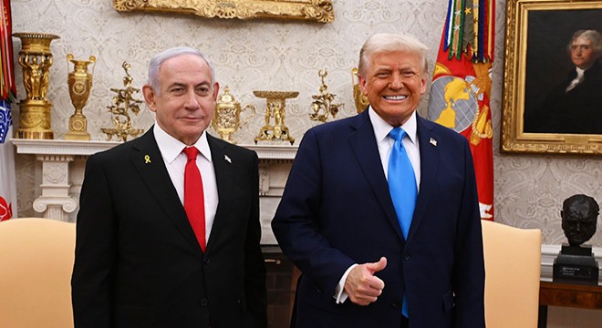 Trump ve Netanyahu Beyaz Saray da görüştü