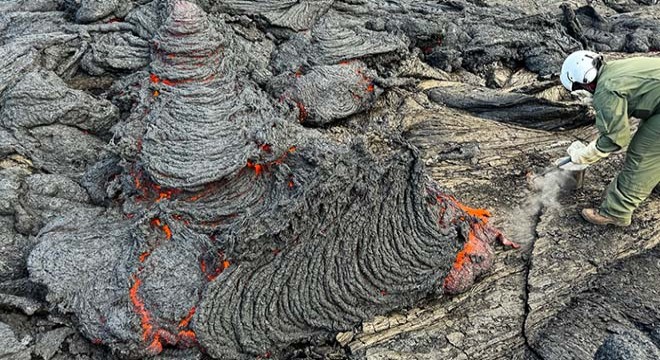 USGS, Kilauea Yanardağı nın görüntülerini paylaştı