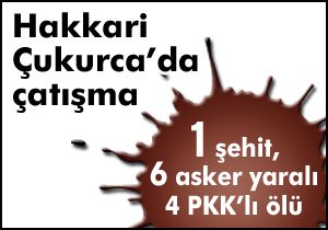Çukurca’da çatışma: 1 şehit, 6 asker yaralı ve 4 PKK’lı ölü ele geçti