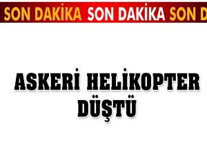 Askeri helikopter düştü; 4 şehit