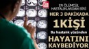 'Her 3 dakikada bir kişi hayatını kaybediyor'