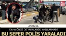 Alkollü sürücünün sıkıştırdığı motosikletli polis, yaralandı