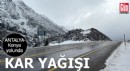 Antalya - Konya yolunda kar etkili oldu