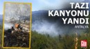 Antalya Tazı Kanyonu'nda orman yangını