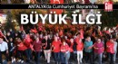 Antalya'da Cumhuriyet Bayramı'na büyük ilgi