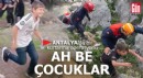 Antalya'da bir çocuk kurtarma operasyonu