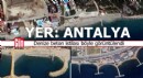 Antalya'da denize beton istilası böyle görüntülendi