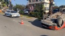 Antalya'da kazada anne ve oğlun burnu bile kanamadı