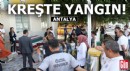 Antalya'da kreşte yangın paniği