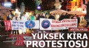 Antalya'da yüksek kira protestosu