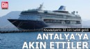 Antalya'ya kruvaziyerle akın ettiler