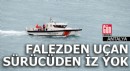 Falezden otomobiliyle uçan sürücüden iz yok