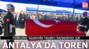 Helikopter kazasında hayatını kaybedenler için Antalya'da tören