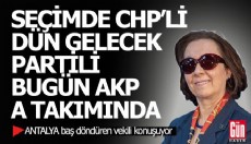 Seçimde CHP'li, dün Gelecek Partili, bugün AKP MKYK'sında...