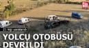 Yolcu otobüsü devrildi: 21 yaralı