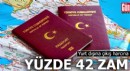 Yurt dışına çıkış harcına yüzde 42 zam