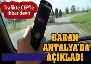 Trafikte  CİP le ihbar devri